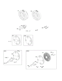 Flywheel, Rotating Screens parts for Briggs & Stratton Engine 305447-0175-E1 from AppliancePartsPros.com