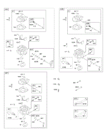 Carburetor parts for Briggs & Stratton Engine 305447-0177-E1 from AppliancePartsPros.com
