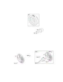 Flywheel parts for Briggs & Stratton Engine 309447-0110-E1 from AppliancePartsPros.com