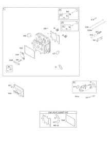 Head, Intake Manifold, Valve Gasket parts for Briggs & Stratton Engine 310707-0130-E3 from AppliancePartsPros.com