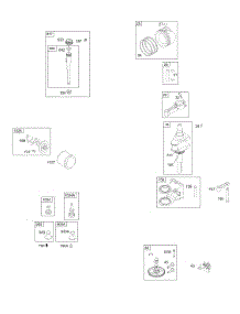 Crankshaft, Oil, Camshaft, Piston parts for Briggs & Stratton Engine 310707-0132-E1 from AppliancePartsPros.com