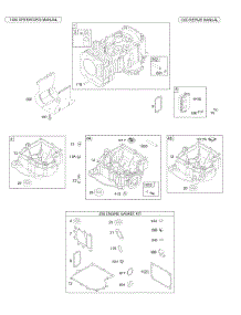 Cylinder, Sump, Breather, Gasket Set parts for Briggs & Stratton Engine 310707-0139-E1 from AppliancePartsPros.com