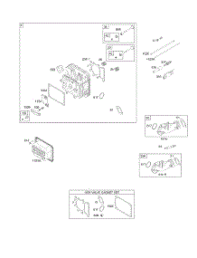 Head, Intake Manifold, Valve Gasket Set parts for Briggs & Stratton Engine 311777-0151-E1 from AppliancePartsPros.com
