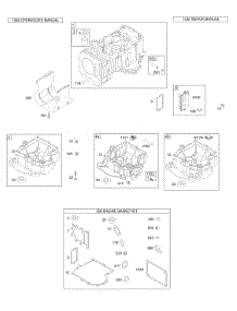 Cylinder, Sump, Gasket Set parts for Briggs & Stratton Engine 311777-0167-E1 from AppliancePartsPros.com