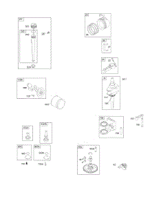 Cam, Crankshaft, Oil, Piston parts for Briggs & Stratton Engine 312777-0131-E1 from AppliancePartsPros.com