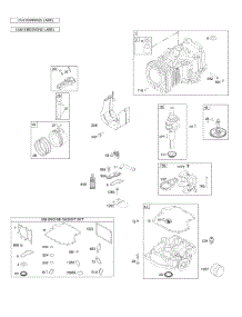 Camshaft, Crankshaft, Cylinder, Cylinder Head, Engine Sump, Gasket Set - Engine, Piston, Rings, Connecting Rod, Warning Label parts for Briggs & Stratton Engine 319775-0117-E1 from AppliancePartsPros.com