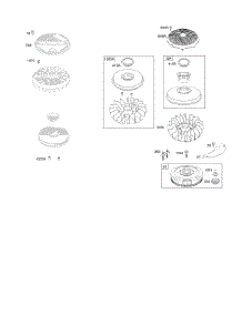 Flywheel parts for Briggs & Stratton Engine 319775-1116-E1 from AppliancePartsPros.com