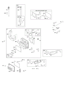 Cylinder Head, Gasket Set-Valve, Lubrication, Valves parts for Briggs & Stratton Engine 31A507-0133-G1 from AppliancePartsPros.com