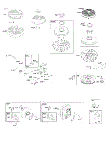 Flywheel parts for Briggs & Stratton Engine 31A507-0133-G1 from AppliancePartsPros.com