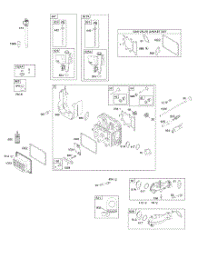 Cylinder Head, Gasket Set - Valve, Intake Manifold, Lubrication, Valves parts for Briggs & Stratton Engine 31A607-0114-E1 from AppliancePartsPros.com