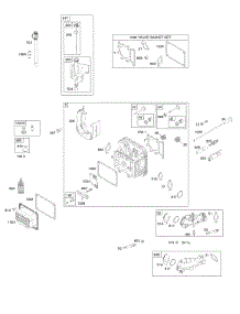 Cylinder Head, Gasket Set - Valve, Lubrication, Valves parts for Briggs & Stratton Engine 31A707-0525-E1 from AppliancePartsPros.com