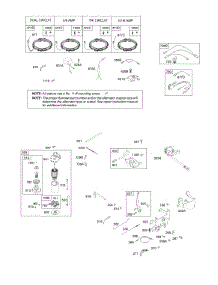 Alternator, Controls, Electric Starter, Governor Spring, Ignition parts for Briggs & Stratton Engine 31A707-0874-G5 from AppliancePartsPros.com