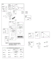 Kit - Nikki Carburetor Overhaul, Nikki Carburetor parts for Briggs & Stratton Engine 31A777-0115-B1 from AppliancePartsPros.com