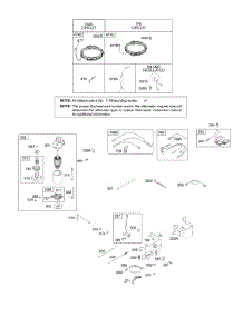Alternator, Controls, Electric Starter, Governor Spring, Ignition parts for Briggs & Stratton Engine 31B775-0122-E1 from AppliancePartsPros.com