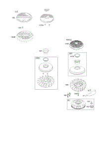 Flywheel, Rewind Starter parts for Briggs & Stratton Engine 31C707-0897-B1 from AppliancePartsPros.com