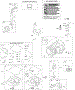 Crankshaft, Cylinder, Engine Sump, Gasket Set - Engine, Operator's Manual, Piston, Rings, Connecting Rod, Warning Label