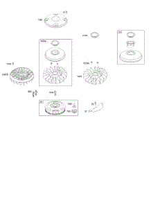 Flywheel parts for Briggs & Stratton Engine 31D707-0601-E2 from AppliancePartsPros.com