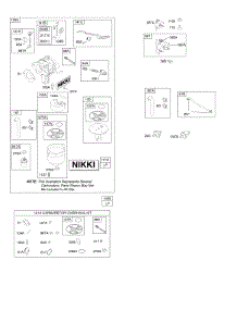 Carburetor, Fuel Supply, Kit - Carburetor Overhaul parts for Briggs & Stratton Engine 31E577-0117-G5 from AppliancePartsPros.com