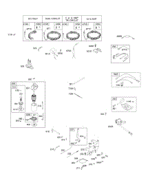 Alternator, Controls, Electric Starter, Governor Spring, Ignition parts for Briggs & Stratton Engine 31E677-0812-E1 from AppliancePartsPros.com