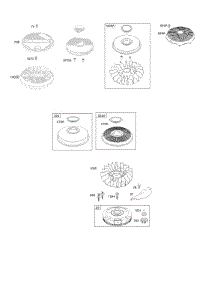 Flywheel parts for Briggs & Stratton Engine 31E677-0812-E1 from AppliancePartsPros.com