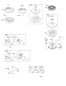 Exhaust System, Flywheel parts for Briggs & Stratton Engine 31E777-1501-B1 from AppliancePartsPros.com