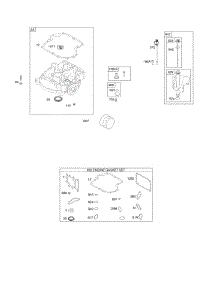 Engine Sump, Gasket Set - Engine, Lubrication parts for Briggs & Stratton Engine 31E877-1502-G1 from AppliancePartsPros.com