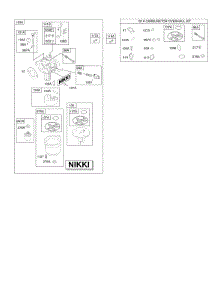 Carburetor, Kit - Carburetor Overhaul parts for Briggs & Stratton Engine 31E877-1502-G5 from AppliancePartsPros.com