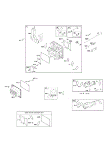 Cylinder Head, Gasket Set-Valve, Intake Manifold, Valves parts for Briggs & Stratton Engine 31G777-0121-B1 from AppliancePartsPros.com