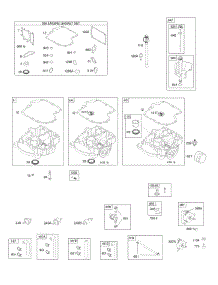 Engine Sump, Fuel Supply, Gasket Set - Engine, Lubrication parts for Briggs & Stratton Engine 31G777-0127-B1 from AppliancePartsPros.com