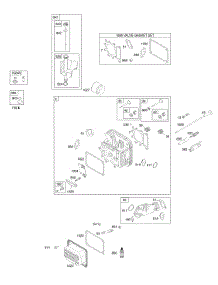 Cylinder Head, Gasket Set - Engine, Gasket Set - Valve, Intake Manifold, Lubrication, Valves parts for Briggs & Stratton Engine 31H777-0114-E1 from AppliancePartsPros.com