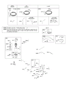 Alternator, Controls, Electric Starter, Governor Spring, Ignition parts for Briggs & Stratton Engine 31H777-0120-E1 from AppliancePartsPros.com
