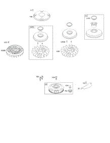 Flywheel parts for Briggs & Stratton Engine 31H777-0202-E1 from AppliancePartsPros.com