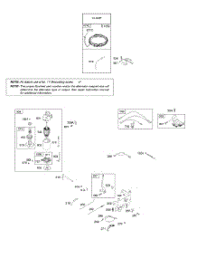 Alternator, Controls, Electric Starter, Governor Spring, Ignition parts for Briggs & Stratton Engine 31K777-0190-E1 from AppliancePartsPros.com