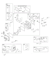 Cylinder Head, Exhaust System, Gasket Set - Valve, Valves parts for Briggs & Stratton Engine 31L777-0140-B1 from AppliancePartsPros.com