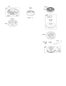 Flywheel parts for Briggs & Stratton Engine 31L777-0171-E1 from AppliancePartsPros.com