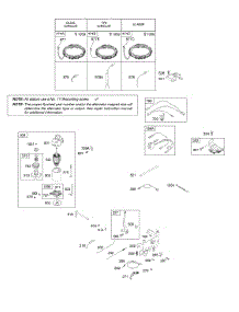 Alternator, Controls, Electric Starter, Governor Spring, Ignition parts for Briggs & Stratton Engine 31M777-0112-E1 from AppliancePartsPros.com