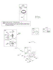 Alternator, Controls, Electric Starter, Governor Spring, Ignition parts for Briggs & Stratton Engine 31M877-0110-E1 from AppliancePartsPros.com