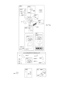 Carburetor, Fuel Supply, Kit - Carburetor Overhaul parts for Briggs & Stratton Engine 31M877-0110-E1 from AppliancePartsPros.com