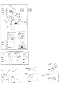 Carburetor, Fuel Supply, Kit-Carburetor Overhaul parts for Briggs & Stratton Engine 31M977-0111-E1 from AppliancePartsPros.com
