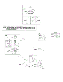 Alternator, Controls, Electric Starter, Governor Spring, Ignition parts for Briggs & Stratton Engine 31M977-0112-E1 from AppliancePartsPros.com