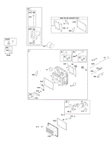 Cylinder Head, Gasket Set - Valve, Lubrication, Valves parts for Briggs & Stratton Engine 31M977-0114-E1 from AppliancePartsPros.com
