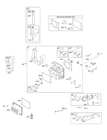 Cylinder Head, Gasket Set-Valve, Intake Manifold, Lubrication, Valves parts for Briggs & Stratton Engine 31N607-0868-G1 from AppliancePartsPros.com