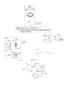 Alternator, Contols, Electric Starter, Governor Spring, Ignition parts for Briggs & Stratton Engine 31N807-0440-E1 from AppliancePartsPros.com