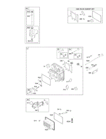 Cylinder Head, Gasket Set - Valve, Lubrication, Valves parts for Briggs & Stratton Engine 31N807-0440-E1 from AppliancePartsPros.com