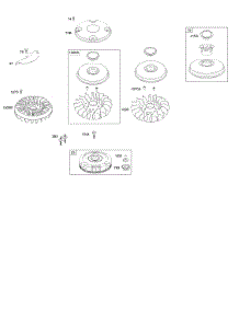 Flywheel parts for Briggs & Stratton Engine 31N807-0440-E1 from AppliancePartsPros.com