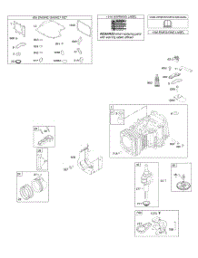 Camshaft, Crankshaft, Cylinder, Gasket Set-Engine, Operator's Manual, Piston, Rings, Connecting Rod, Warning Label parts for Briggs & Stratton Engine 31P677-0126-G5 from AppliancePartsPros.com