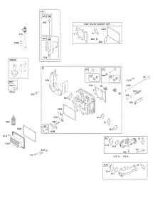 Cylinder Head, Gasket Set-Valve, Intake Manifold, Lubrication, Valves parts for Briggs & Stratton Engine 31P677-0557-B2 from AppliancePartsPros.com