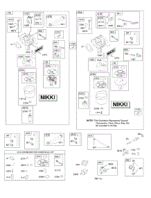 Carburetor, Fuel Supply, Kit-Carburetor Overhaul parts for Briggs & Stratton Engine 31P677-3373-G2 from AppliancePartsPros.com