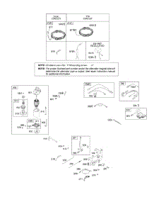 Alternator, Controls, Electric Starter, Governor Spring, Ignition parts for Briggs & Stratton Engine 31P877-0110-E1 from AppliancePartsPros.com