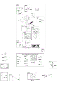 Carburetor, Fuel Supply, Kit - Carburetor Overhaul parts for Briggs & Stratton Engine 31P877-0121-E1 from AppliancePartsPros.com